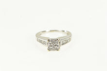 Load image into Gallery viewer, 14K 1.00 Ctw Princess Diamond Engagement Ring White Gold