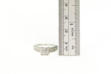 Load image into Gallery viewer, 14K 1.00 Ctw Princess Diamond Engagement Ring White Gold