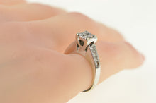 Load image into Gallery viewer, 14K 1.00 Ctw Princess Diamond Engagement Ring White Gold