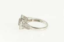 Load image into Gallery viewer, 14K 1.00 Ctw Diamond Cluster Engagement Ring White Gold