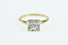 Load image into Gallery viewer, 14K 1940&#39;s 0.47 Ct Diamond Engagement Ring Yellow Gold