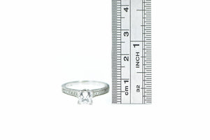 14K 1.25 Ctw Princess Diamond Engagement Ring White Gold