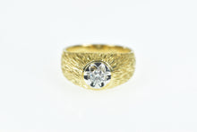 Load image into Gallery viewer, 14K 0.20 Ct Retro Grooved Vintage Statement Ring Yellow Gold