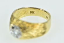 Load image into Gallery viewer, 14K 0.20 Ct Retro Grooved Vintage Statement Ring Yellow Gold