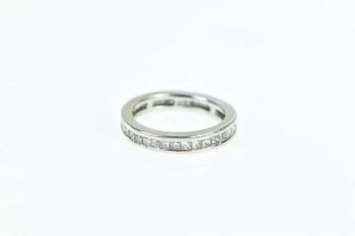 14K 1.00 Ctw Diamond Eternity Wedding Band Ring White Gold