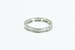 14K 1.00 Ctw Diamond Eternity Wedding Band Ring White Gold