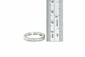 14K 1.00 Ctw Diamond Eternity Wedding Band Ring White Gold