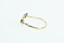 Load image into Gallery viewer, 10K Diamond Wavy Vintage Statement Ring Yellow Gold