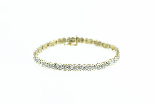 10K 1.50 Ctw Diamond Vintage Classic Tennis Bracelet 7