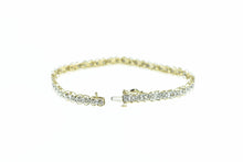 Load image into Gallery viewer, 10K 1.50 Ctw Diamond Vintage Classic Tennis Bracelet 7&quot; Yellow Gold