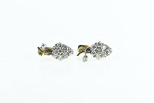 Load image into Gallery viewer, 14K 1.00 Ctw Diamond Grape Cluster Earrings Yellow Gold