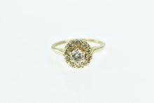 Load image into Gallery viewer, 14K 0.61 Ctw Diamond Halo Engagement Ring Yellow Gold