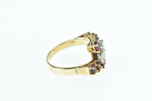Load image into Gallery viewer, 14K 2.60 Ctw Ruby Diamond Ornate Bypass Ring Yellow Gold