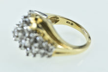 Load image into Gallery viewer, 10K 1.33 Ctw Vintage Diamond Cluster Ring Yellow Gold