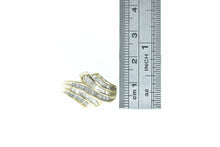 Load image into Gallery viewer, 10K 0.45 Ctw Diamond Wavy Channel Band Ring Yellow Gold