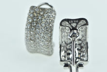 Load image into Gallery viewer, 18K 3.00 Ctw F VS-SI Diamond Curvy Bar Earrings White Gold