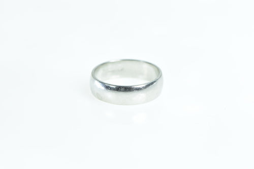 Platinum 6.0mm Classic Wedding Band Novell Ring