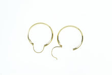 Load image into Gallery viewer, 18K 24mm Vintage Round Classic Hoop Earrings Yellow Gold