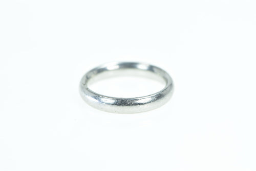 Platinum 4.0mm Classic Vintage Wedding Band Ring