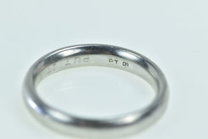 Platinum 4.0mm Classic Vintage Wedding Band Ring