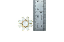 Load image into Gallery viewer, 14K 1950&#39;s Opal Flower Vintage Round Cluster Ring Yellow Gold