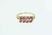 Load image into Gallery viewer, 14K Marquise Ruby Diamond Vintage Band Ring Yellow Gold