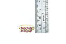 Load image into Gallery viewer, 14K Marquise Ruby Diamond Vintage Band Ring Yellow Gold