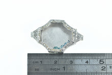 Load image into Gallery viewer, Platinum Art Deco 19.5x18.5mm Diamond Wrist Watch Case