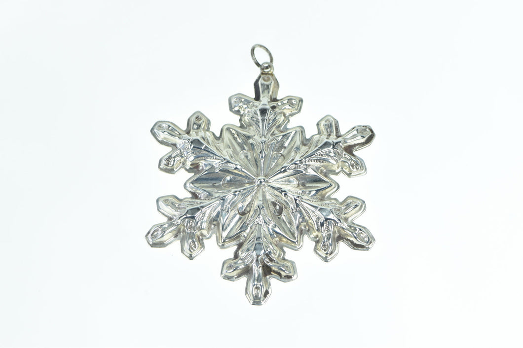Sterling Silver 1973 Gorham Star Snow Flake Christmas Ornament