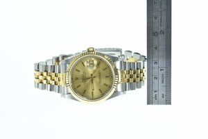 18K Gold Rolex Datejust Model 16233 Men's Watch