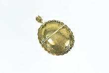 Load image into Gallery viewer, 18K Victorian Painted Lady Ornate Enamel Pendant/Pin Yellow Gold