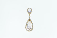 Load image into Gallery viewer, 18K 5.05 Ctw Morganite Diamond Drop Pendant Rose Gold