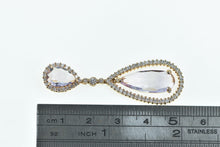 Load image into Gallery viewer, 18K 5.05 Ctw Morganite Diamond Drop Pendant Rose Gold