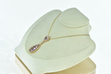 Load image into Gallery viewer, 18K 5.05 Ctw Morganite Diamond Drop Pendant Rose Gold