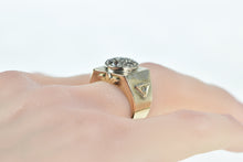 Load image into Gallery viewer, 10K 0.50 Ctw Victorian OMC Diamond Squared Ring Yellow Gold