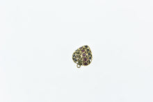 Load image into Gallery viewer, 21K Pave Sapphire Ruby Peridot Heart Charm/Pendant Yellow Gold