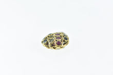 Load image into Gallery viewer, 21K Pave Sapphire Ruby Peridot Heart Charm/Pendant Yellow Gold