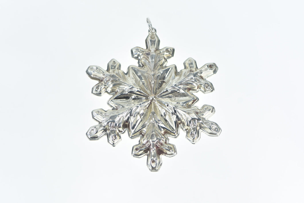 Sterling Silver 1973 Gorham Star Snowflake Christmas Ornament