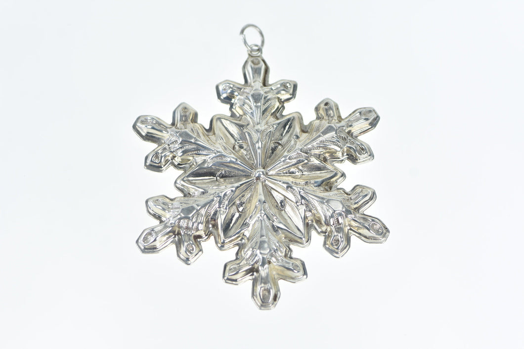Sterling Silver 1973 Gorham Star Snowflake Christmas Ornament