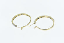 Load image into Gallery viewer, 10K 1.00 Ctw Diamond Classic Hoop Vintage Earrings Yellow Gold