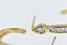 Load image into Gallery viewer, 14K 0.21 Ctw Diamond Curved Vintage Bar Earrings Yellow Gold