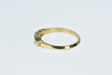Load image into Gallery viewer, 14K NOS Three Stone Two Tone Setting Ring Yellow Gold