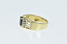 Load image into Gallery viewer, 14K Sapphire Diamond Statement Vintage Ring Yellow Gold