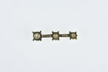 Load image into Gallery viewer, 14K 0.75 Ctw Tiered Diamond Vintage Bar Pendant Yellow Gold