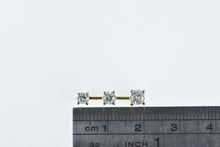 Load image into Gallery viewer, 14K 0.75 Ctw Tiered Diamond Vintage Bar Pendant Yellow Gold