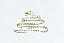 Load image into Gallery viewer, Gold Filled 1.5mm Cable Chain Vintage Oval Link Necklace 17.75&quot;