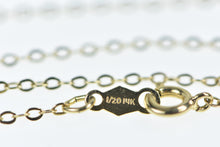 Load image into Gallery viewer, Gold Filled 1.5mm Cable Chain Vintage Oval Link Necklace 17.75&quot;