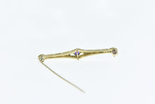 Load image into Gallery viewer, 14K Art Deco Amethyst Ornate Classic Pin/Brooch Yellow Gold