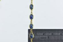 Load image into Gallery viewer, 14K 27.00 Ctw Natural Sapphire Cabochon Necklace 16.25&quot; Yellow Gold
