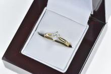 Load image into Gallery viewer, 14K 0.48 Ct Pear Diamond Engagement Ring Yellow Gold